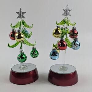 Light Up Christmas Tree Decorations Ornaments Plastic Working Holiday Decor Gift